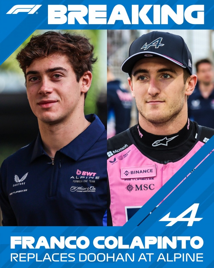 DB视讯百家乐杜汉：非常自豪能实现毕生梦想开上F1，感谢Alpine车队对我的支持